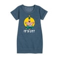 thumbnail image 1 of SpongeBob SquarePants - Patrick It's Lit - Toddler And Youth Girls Fleece Dress, 1 of 6
