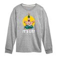 thumbnail image 1 of SpongeBob SquarePants - Patrick It's Lit - Toddler And Youth Long Sleeve Graphic T-Shirt, 1 of 6