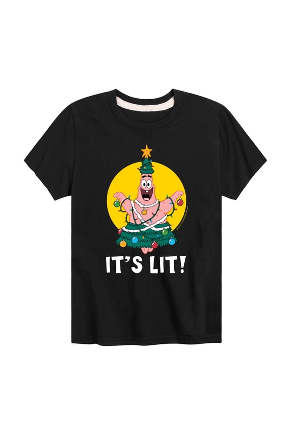 - Patrick It's Lit - Toddler And Youth Short Sleeve Graphic T-Shirt