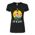 thumbnail image 1 of SpongeBob SquarePants - Patrick Its Lit - Juniors Fitted Graphic T-Shirt, 1 of 6