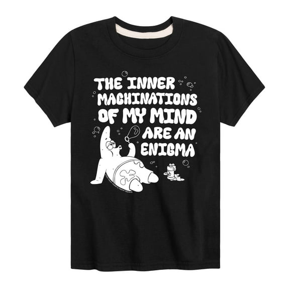 SpongeBob SquarePants - Patrick Mind Enigma Bubbles - Toddler & Youth Short Sleeve Graphic T-Shirt