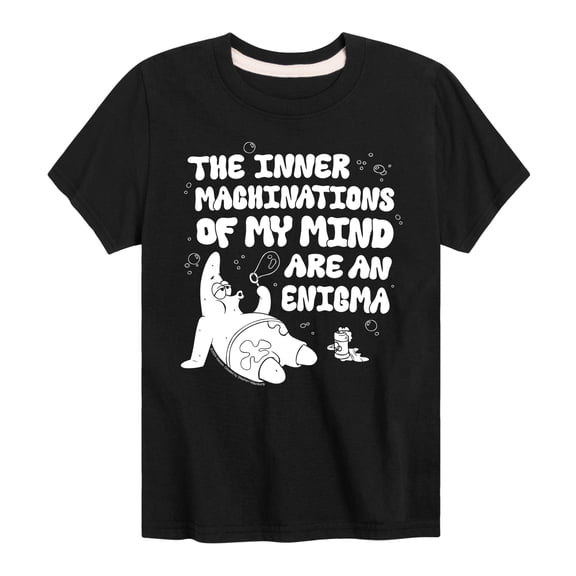 SpongeBob SquarePants - Patrick Mind Enigma Bubbles - Toddler & Youth Short Sleeve Graphic T-Shirt