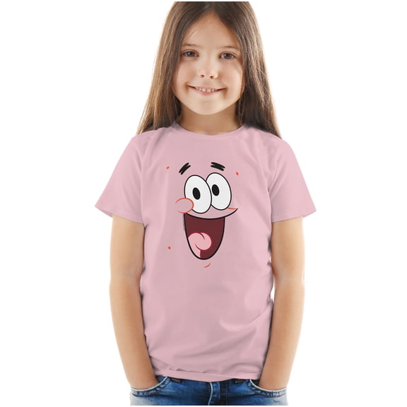 SpongeBob SquarePants Patrick Smile Kids T Shirt (3) for Toddler Boys and Girls, Pink