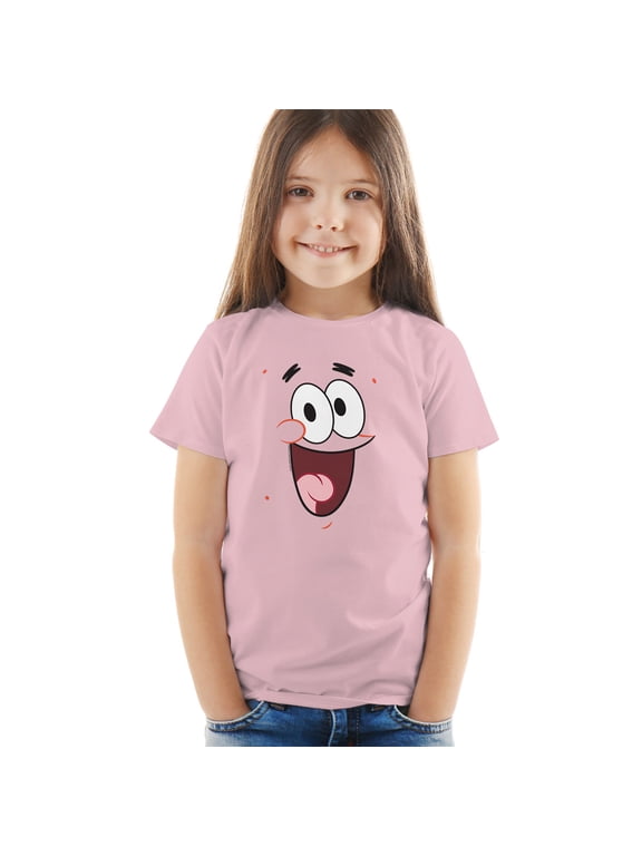 Patrick Smile Kids T Shirt (4) for Toddler Boys and Girls, Pink
