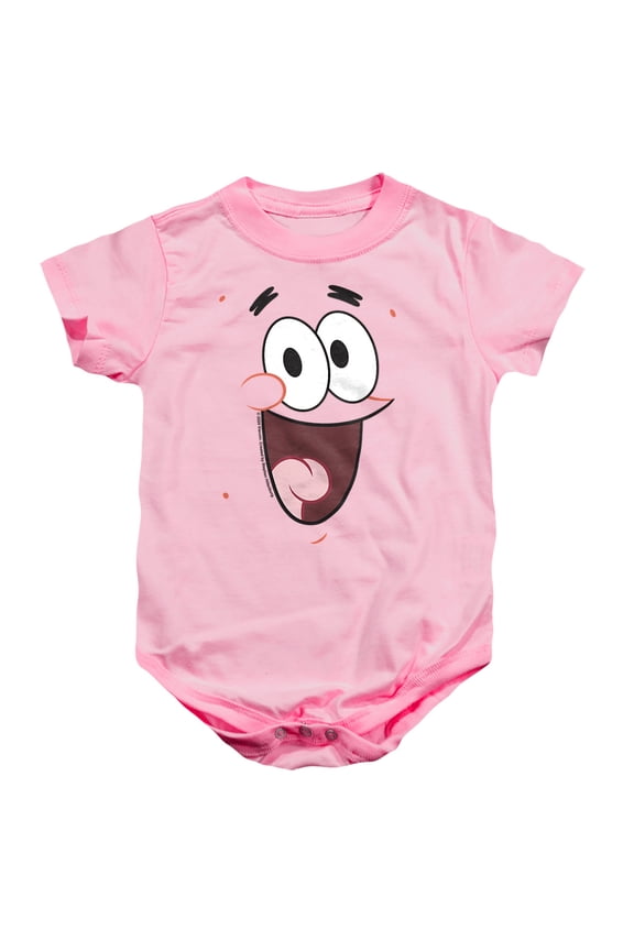 Patrick Smile Unisex Infant Snap Suit for Baby, Pink, Small