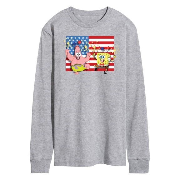 SpongeBob SquarePants - Patrick Sparkers Flag - Men's Long Sleeve T-Shirt