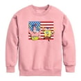 thumbnail image 1 of SpongeBob SquarePants - Patrick Sparkers Flag - Toddler & Youth Crewneck Fleece Sweatshirt, 1 of 5