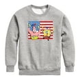 thumbnail image 1 of SpongeBob SquarePants - Patrick Sparkers Flag - Toddler & Youth Crewneck Fleece Sweatshirt, 1 of 6