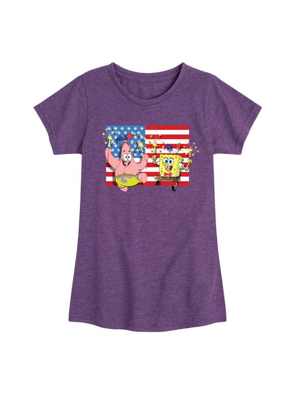 - Patrick Sparkers Flag - Toddler & Youth Girls Short Sleeve Graphic T-Shirt