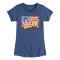 thumbnail image 1 of SpongeBob SquarePants -  Patrick Sparkers Flag - Toddler & Youth Girls Short Sleeve Graphic T-Shirt, 1 of 6