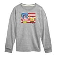 thumbnail image 1 of SpongeBob SquarePants - Patrick Sparkers Flag - Toddler & Youth Long Sleeve Graphic T-Shirt, 1 of 6