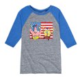 thumbnail image 1 of SpongeBob SquarePants - Patrick Sparkers Flag - Toddler & Youth Raglan Graphic T-Shirt, 1 of 5