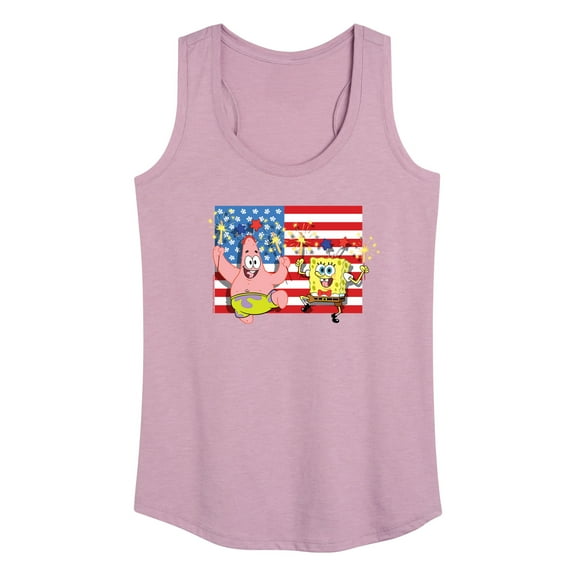 SpongeBob SquarePants - Patrick Sparkers Flag - Women's Racerback Tank Top