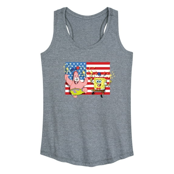 SpongeBob SquarePants - Patrick Sparkers Flag - Women's Racerback Tank Top