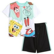 SpongeBob SquarePants Patrick SpongeBob SquarePants Squidward Big Boys T-Shirt and Shorts Outfit Set Toddler to Big Kid