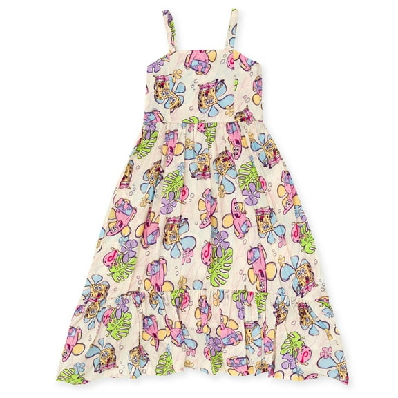 SpongeBob SquarePants Patrick Square Neck Smocked Cami Maxi Dress Little Kid to Big Kid