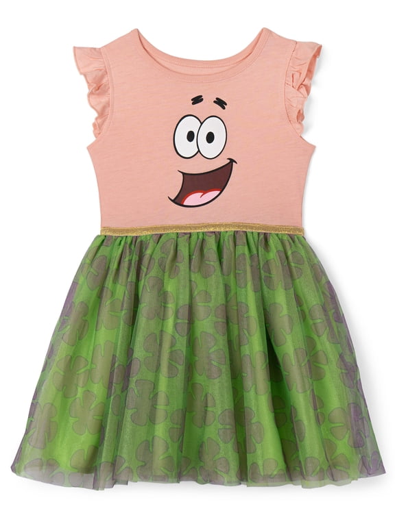 Patrick Star Cosplay Tulle Tutu Dress Toddler to Big Kid