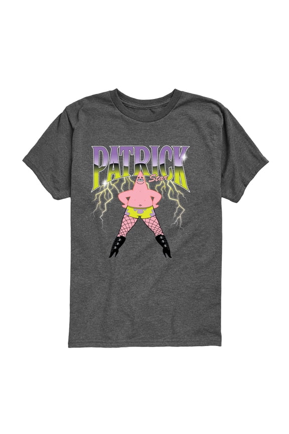 - Patrick Star - Youth Boys Short Sleeve Graphic T-Shirt