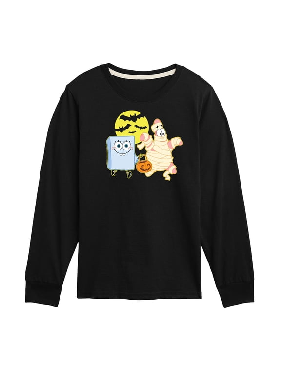 - Patrick Trick Or Treating Boys' Long Sleeve Graphic T-Shirt