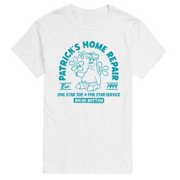 SpongeBob SquarePants - Patricks Home Repair - Men's Short Sleeve Graphic T-Shirt