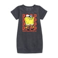thumbnail image 1 of SpongeBob SquarePants - People Order Our Patties - Toddler & Youth Girls Fleece Dress, 1 of 5