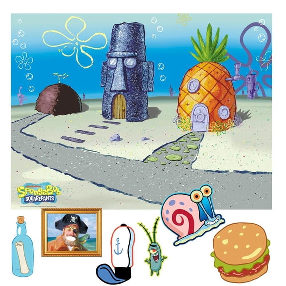SpongeBob SquarePants Photo Booth Decorating Kit  7 pc