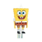 1 Count 23IN x 14 IN SpongeBob SquarePants Shaped Pull String Pinata