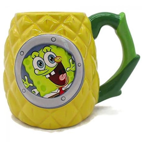 SpongeBob SquarePants Pineapple House 3D Sculpted Ceramic Mug | Holds 20 Ounces