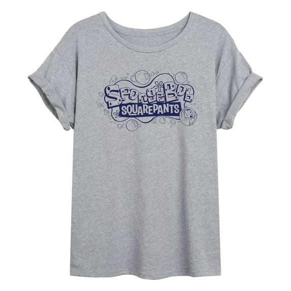 SpongeBob SquarePants - Plankton Bubble - Juniors Ideal Flowy Muscle T-Shirt