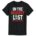thumbnail image 1 of SpongeBob SquarePants - Plankton Naughty List Christmas - Men's Short Sleeve Graphic T-Shirt, 1 of 6