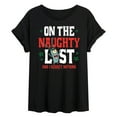 thumbnail image 1 of SpongeBob SquarePants - Plankton Naughty List - Women's Oversized T-Shirt, 1 of 6