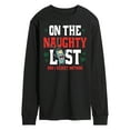 thumbnail image 1 of SpongeBob SquarePants - Plankton Naughty List - Men's Long Sleeve T-Shirt, 1 of 6