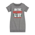 thumbnail image 1 of SpongeBob SquarePants - Plankton Naughty List - Toddler And Youth Girls Fleece Dress, 1 of 1