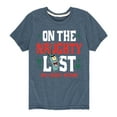 thumbnail image 1 of SpongeBob SquarePants - Plankton Naughty List - Toddler And Youth Short Sleeve Graphic T-Shirt, 1 of 6