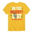 thumbnail image 1 of SpongeBob SquarePants - Plankton Naughty List - Toddler And Youth Short Sleeve Graphic T-Shirt, 1 of 6
