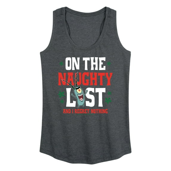 SpongeBob SquarePants - Plankton Naughty List - Women's Racerback Tank Top
