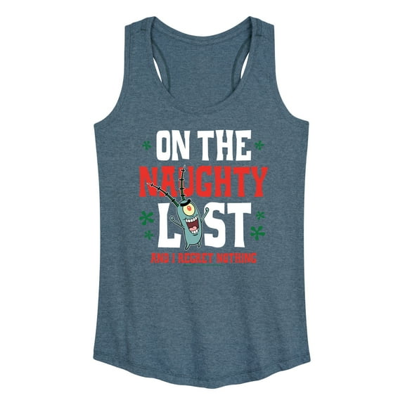 SpongeBob SquarePants - Plankton Naughty List - Women's Racerback Tank Top