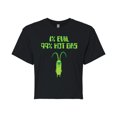 thumbnail image 1 of SpongeBob SquarePants - Plankton One Percent Evil - Juniors Cropped Cotton Blend T-Shirt, 1 of 6