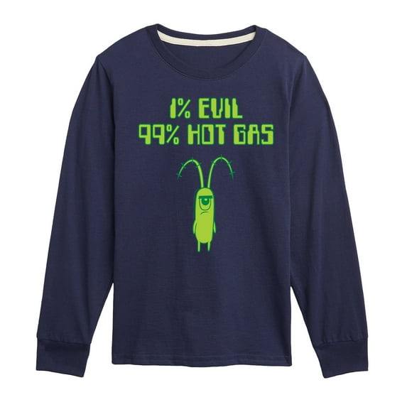 SpongeBob SquarePants - Plankton One Percent Evil - Toddler & Youth Long Sleeve Graphic T-Shirt
