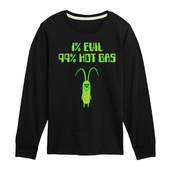 SpongeBob SquarePants - Plankton One Percent Evil - Toddler & Youth Long Sleeve Graphic T-Shirt