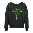 thumbnail image 1 of SpongeBob SquarePants - Plankton One Percent Evil - Women's Lightweight French Terry Long Sleeve Shirt, 1 of 6