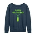 thumbnail image 1 of SpongeBob SquarePants - Plankton One Percent Evil - Women's Lightweight French Terry Long Sleeve Shirt, 1 of 6