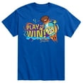 thumbnail image 1 of SpongeBob SquarePants - Play To Win Football - Men's Short Sleeve Graphic T-Shirt, 1 of 5
