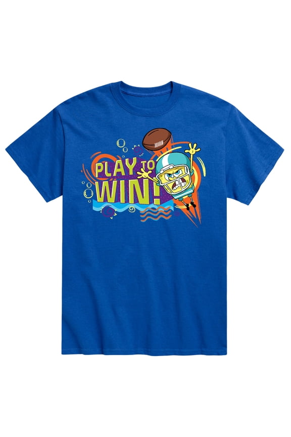 - Play To Win Football - Men's Short Sleeve Graphic T-Shirt