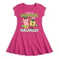 thumbnail image 1 of SpongeBob SquarePants - Prone To Shenanigans And Malarkey - Girls Fit And Flare Cap Sleeve Dress, 1 of 1