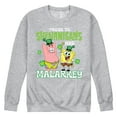 thumbnail image 1 of SpongeBob SquarePants - Prone To Shenanigans And Malarkey - Men's Crew Neck Fleece Pullover, 1 of 6