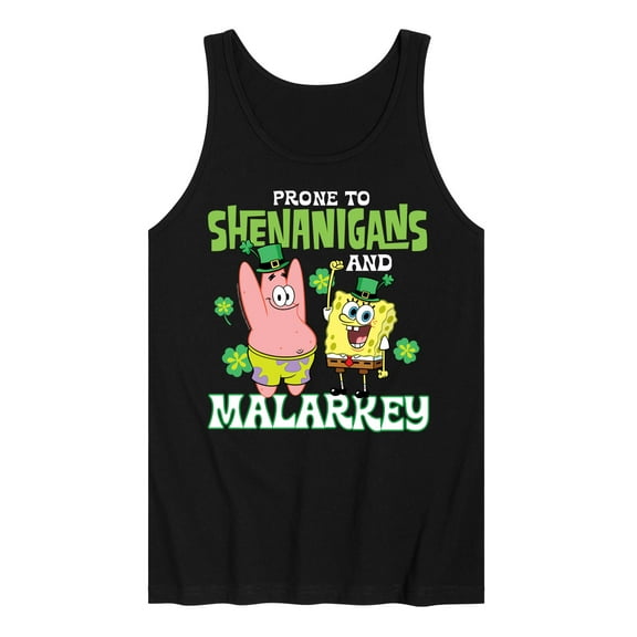 SpongeBob SquarePants - Prone To Shenanigans And Malarkey - Men's Jersey Tank Top