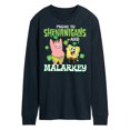 thumbnail image 1 of SpongeBob SquarePants - Prone To Shenanigans And Malarkey - Men's Long Sleeve T-Shirt, 1 of 6