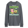 thumbnail image 1 of SpongeBob SquarePants - Prone To Shenanigans And Malarkey - Men's Long Sleeve T-Shirt, 1 of 6