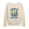 thumbnail image 1 of SpongeBob SquarePants - Property Of Bb Athletic Dept - Women's Lightweight French Terry Long Sleeve Shirt, 1 of 6